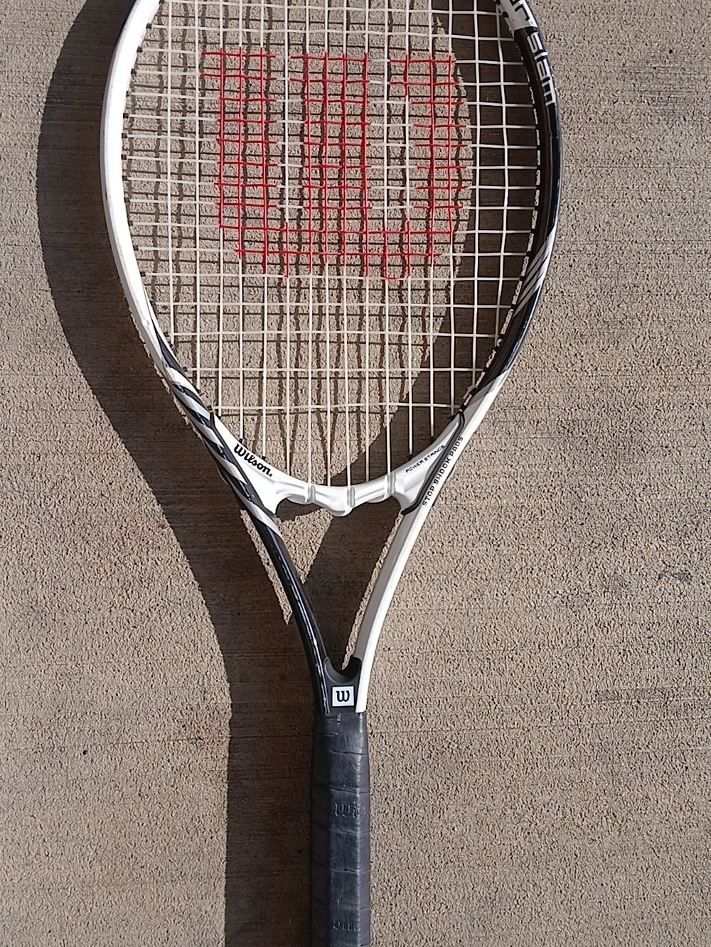 Wilson White, Black and Red Tennis Racket Wall Art